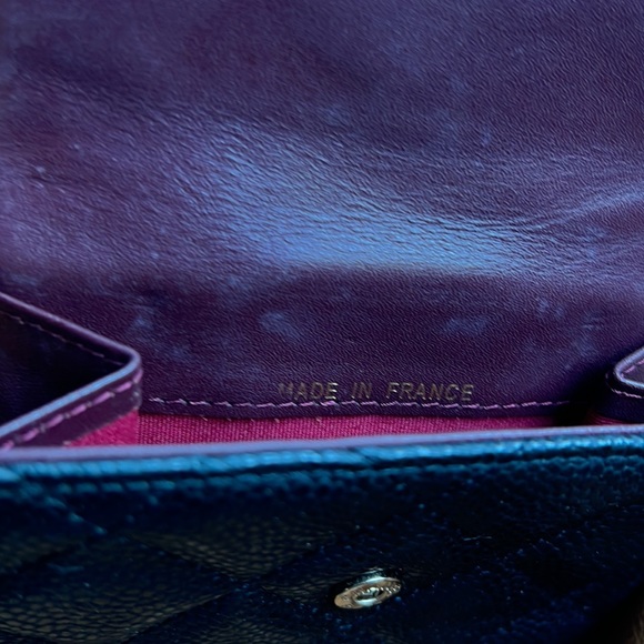 Chanel Compact Wallet - Chanel Caviar Leather Wallet - Womens Accessories - Mini - Picture 4 of 7